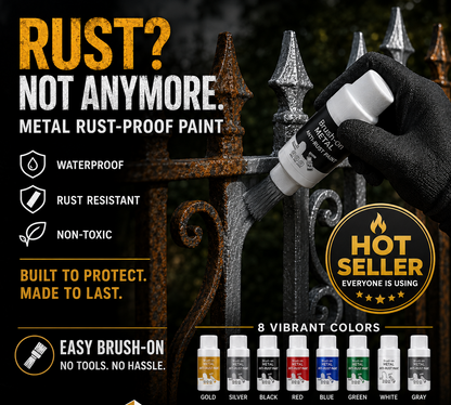 Brush‑On Metal Anti‑Rust Paint — Restore & Protect Your Metal