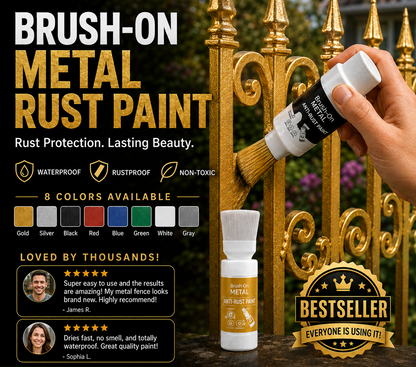 Brush‑On Metal Anti‑Rust Paint — Restore & Protect Your Metal