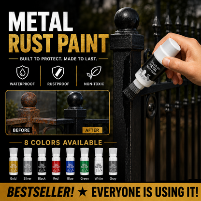 Brush‑On Metal Anti‑Rust Paint — Restore & Protect Your Metal
