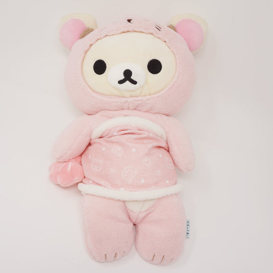 2016 Large Pink Korilakkuma Otter Plush Outfit in Blanke  - Otter Theme Rilakkuma - San-X