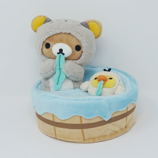 2016 Lazy Otter Theme Otter Rilakkuma with Kiiroitori Plush - San-X